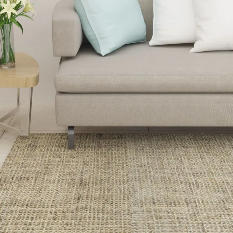 Maison du'Monde - Tappeto in Sisal Naturale 66x350 cm Verde - Taupe