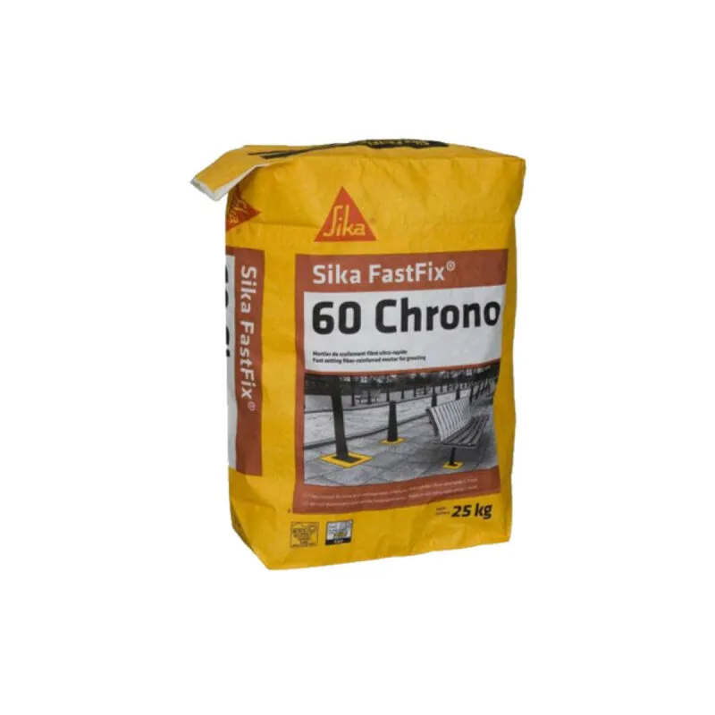 Sika - Malta da stuccatura per mobili urbani e arredi esterni FastFix 60 Chrono - Grigio - 25kg - Gris