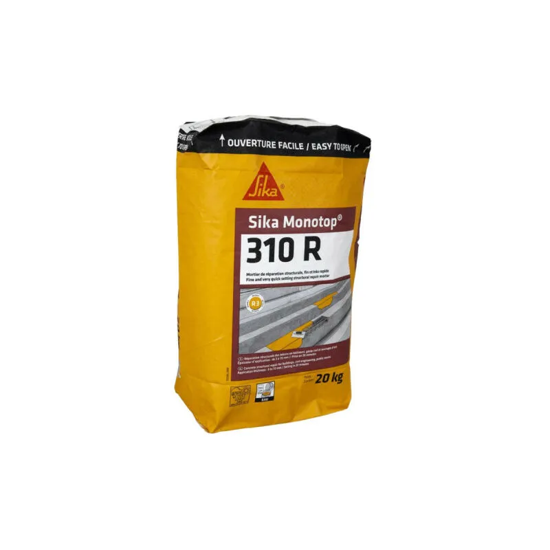 Sika - Malta per riparazioni MonoTop-310 r - 20 kg - Grigio - Gris