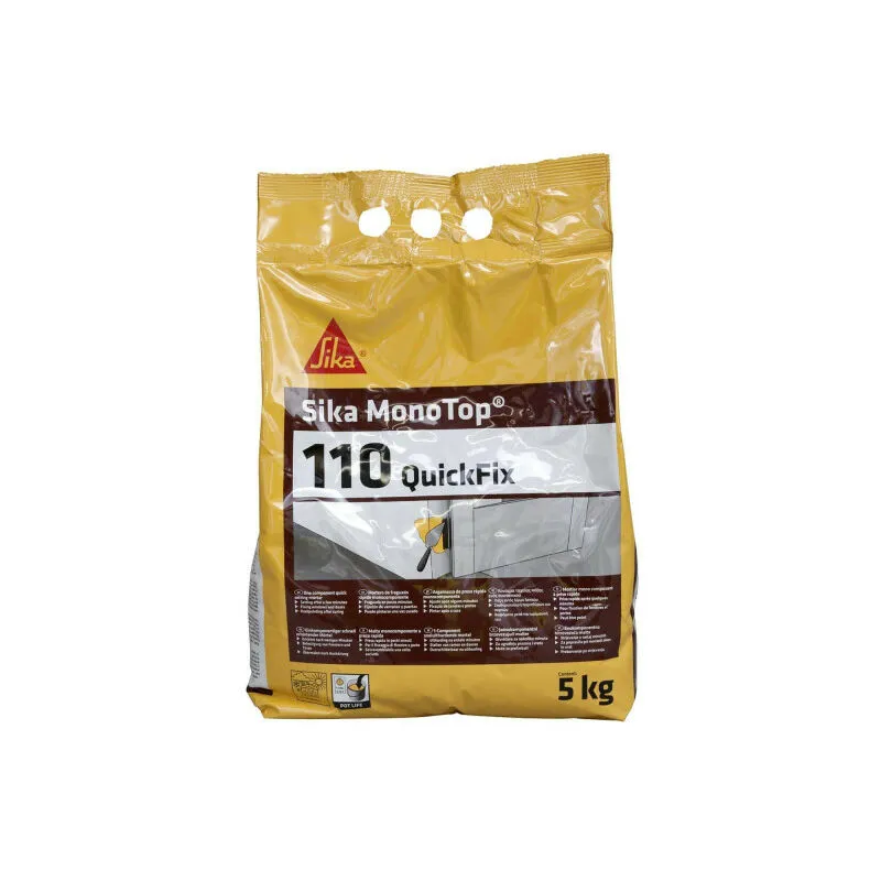 Sika - Malta pronta all&39uso Monotop 110 QuickFix - 5kg - Gris