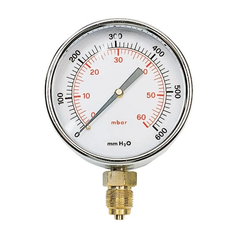 Manometro radiale a bassa pressione ø 100 100 mb