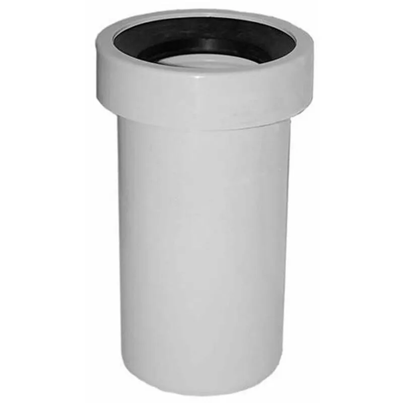 Gopl - Manicotto wc tubo prolunga vaso da 100 mm lungh 40cm rigido diritto senza rosone