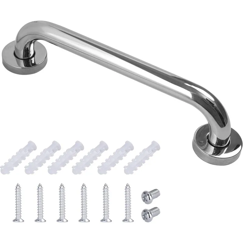 Maniglione da Bagno Acciaio Inox 35cm Maniglia di Sicurezza Maniglia Ausiliaria per Vasca wc Scale