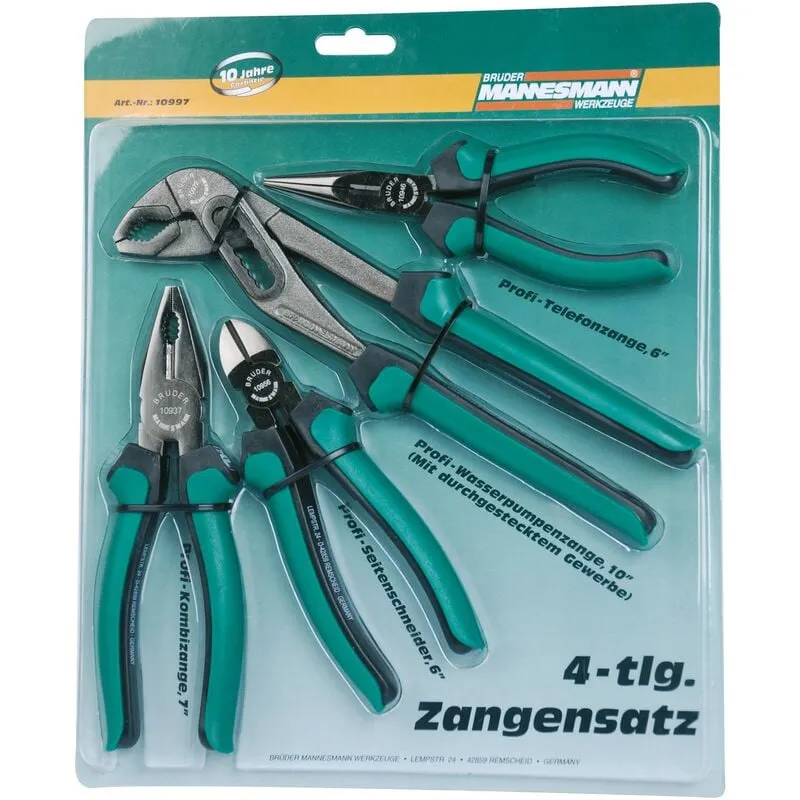  - Mannesmann M10997 - Set di 4 pinze