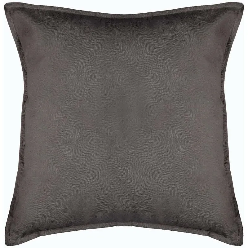 Atmosphera Créateur D'intérieur - Cuscino lilou in cotone grigio ardesia 55x55cm