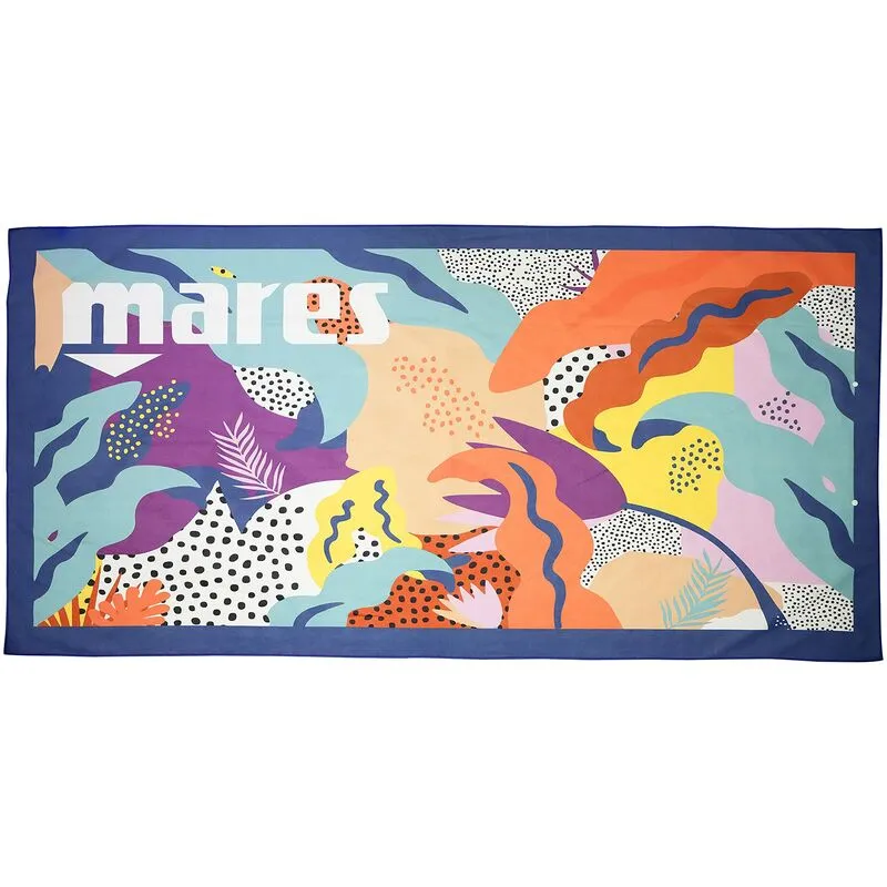 Telo Mare Aquazone Seaside Towel, Telo Mare in Microfibra Stampato, Unisex, - Mares