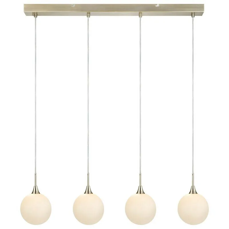 Quattro xl Sospensione a Soffitto 4 Luci Bar Antique, Bianco - Markslojd