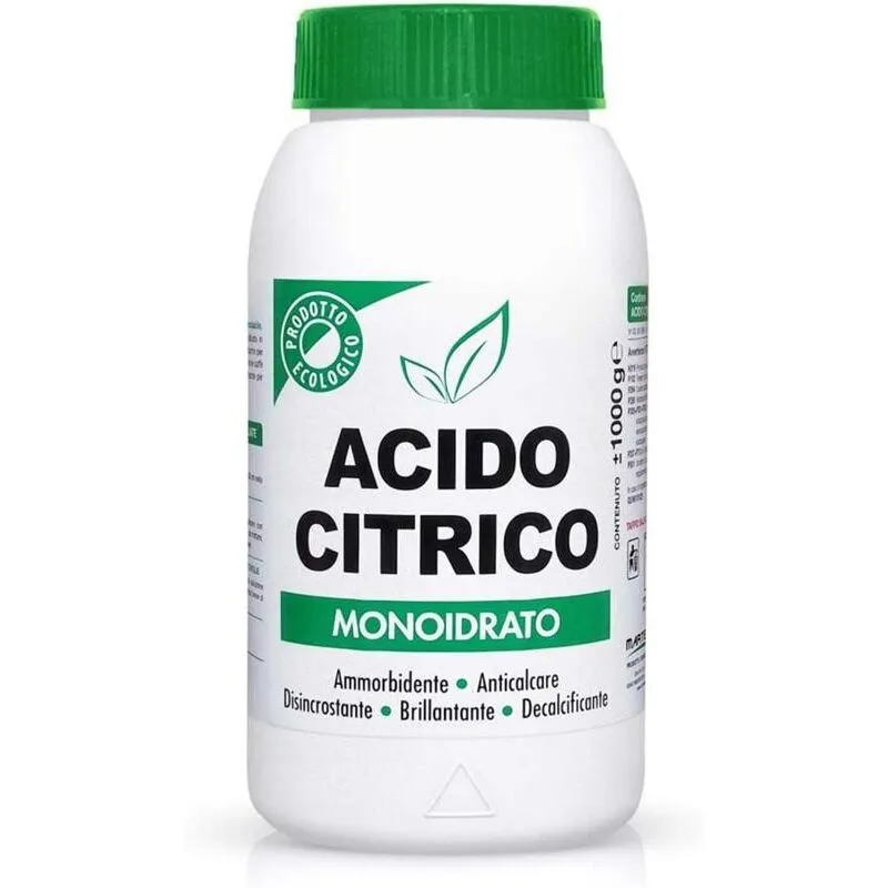 Acido citrico monoidrato multifunzone 1 kg anticalcare disincrostante e decalcificante ecologico - Marten