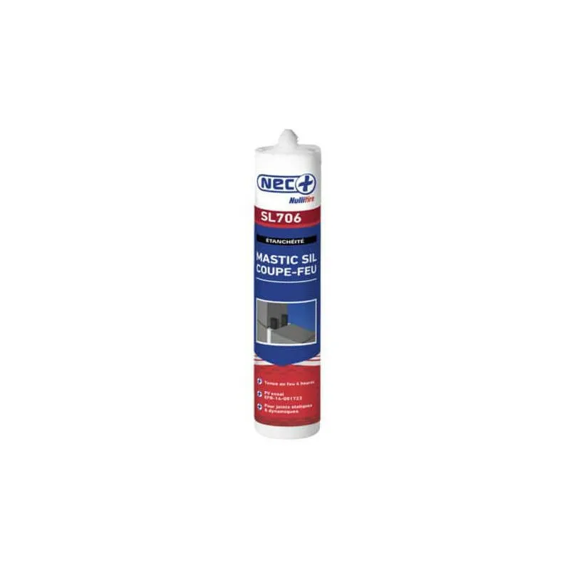 Nec+ - Mastice Fuoco SL706 nero 310ml - Noir