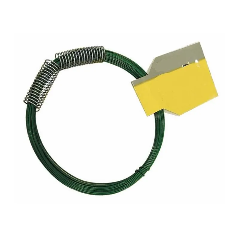 Matassina bobina 100 mt filo ferro acciaio zincato plastificato 1,7 mm verde