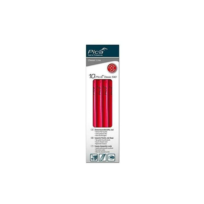 Pica - matita classic rossa 540 cf. 10 pz