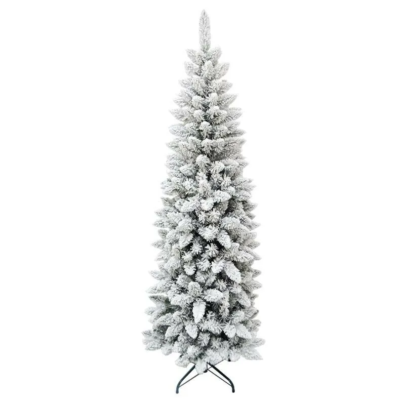 Albero di natale extra slim 150 cm innevato - Maury's