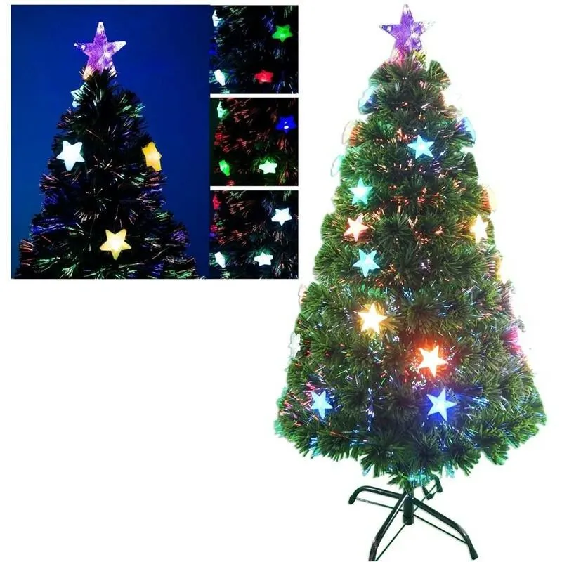 Albero di natale led e fibre ottiche 120 cm - Maury's