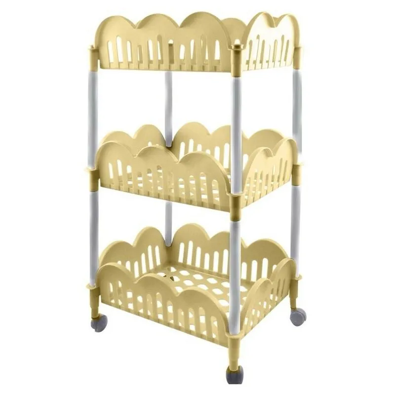 Maury's - carrello dolly giallo a 3 ripiani