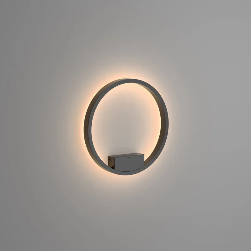 Maytoni - Rim Moderna lampada da parete a led integrata nera, 40 cm, 3000 k