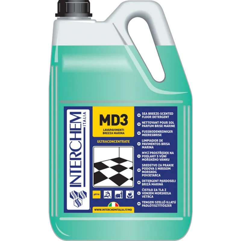 MD3 Detergente lavapavimenti Brezza Marina superconcentrato lt 5