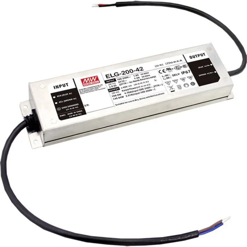 ELG-200-24AB-3Y Driver per led Tensione costante 201.6 w 4.2 - 8.4 a 22.4 - 25.6 v/dc Funzione dimmer 3 in 1, - 