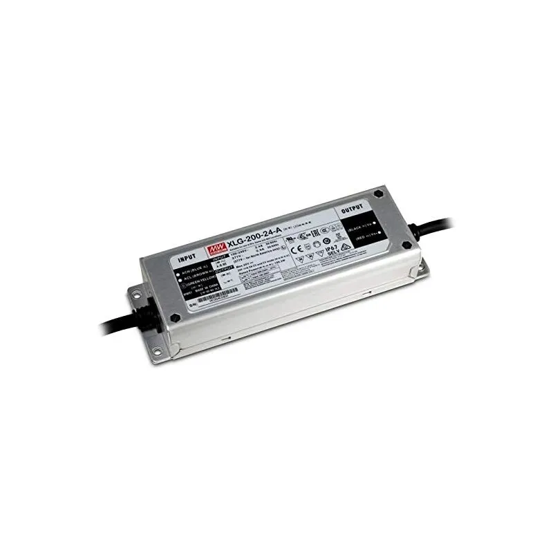 Vario - Meanwell Alimentatore 24V Impermeabile IP67 200W 8.3A Modello MeanWell XLG-200-24 ETXLG20024A