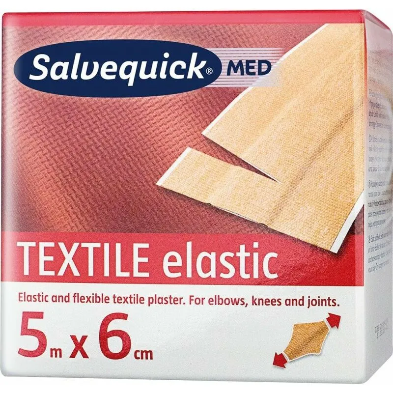 Medicazioni Salvequick Tessile 6 Centimetri x 5M