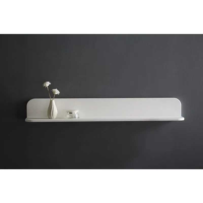 Mensola a muro per bagno in colata minerale PB4202 - 90x12x12 cm