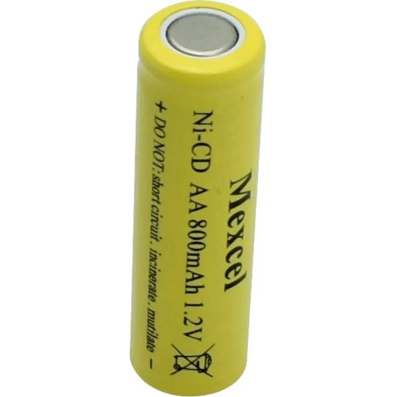 DAA800B Batteria ricaricabile speciale Stilo (aa) Flat Top NiCd 1.2 v 800 mAh - Mexcel