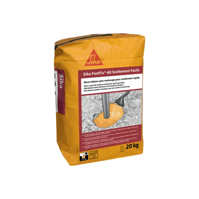 Microcemento per una facile sigillatura Sika FastFix-60 - 20 Kg