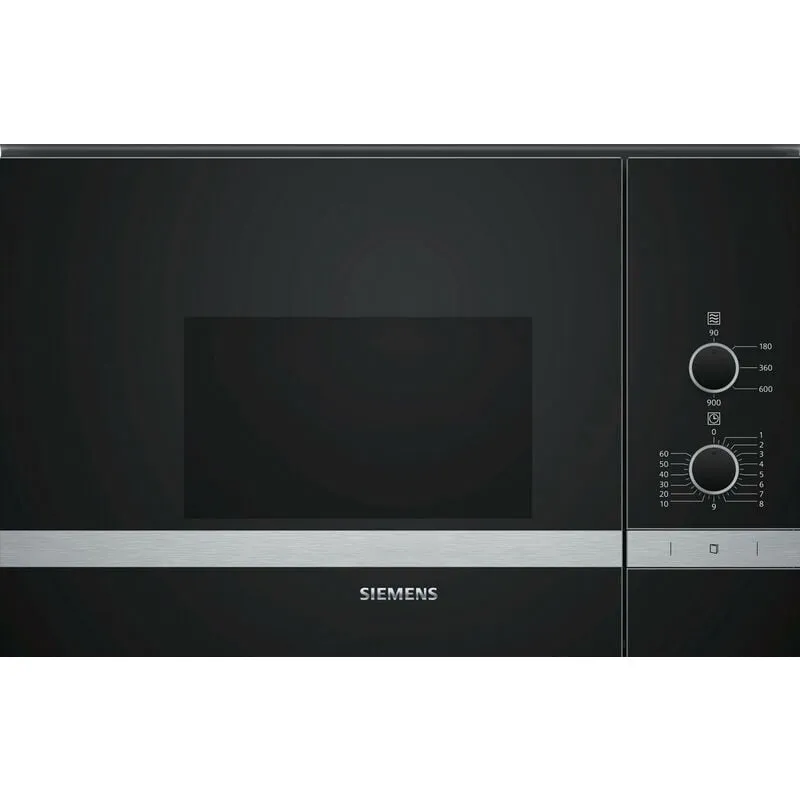 microonde da incasso 25l 900w acciaio inox - bf550lmr0 - siemens