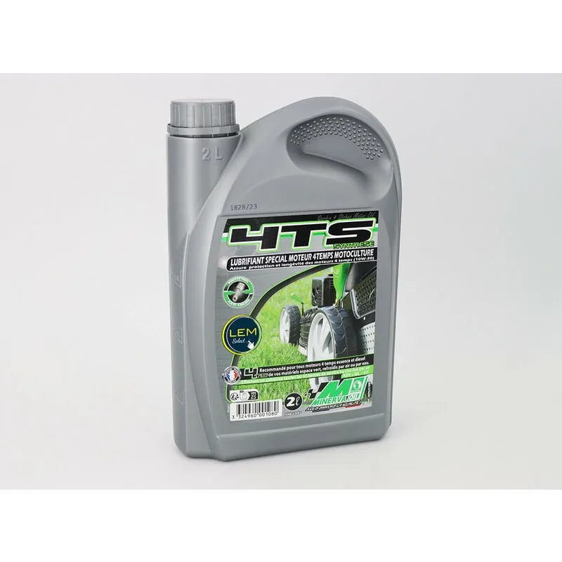 Minerva Huile moteur 4 temps Motoculture 4TS synthese 10W30 (2L)