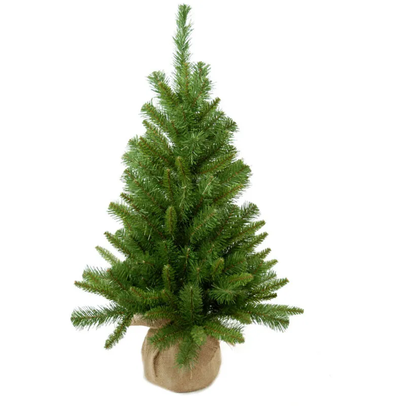 Giordanoshop - Mini Albero di Natale Artificiale Abete H91 cm con Sacco 154 Tips Verde