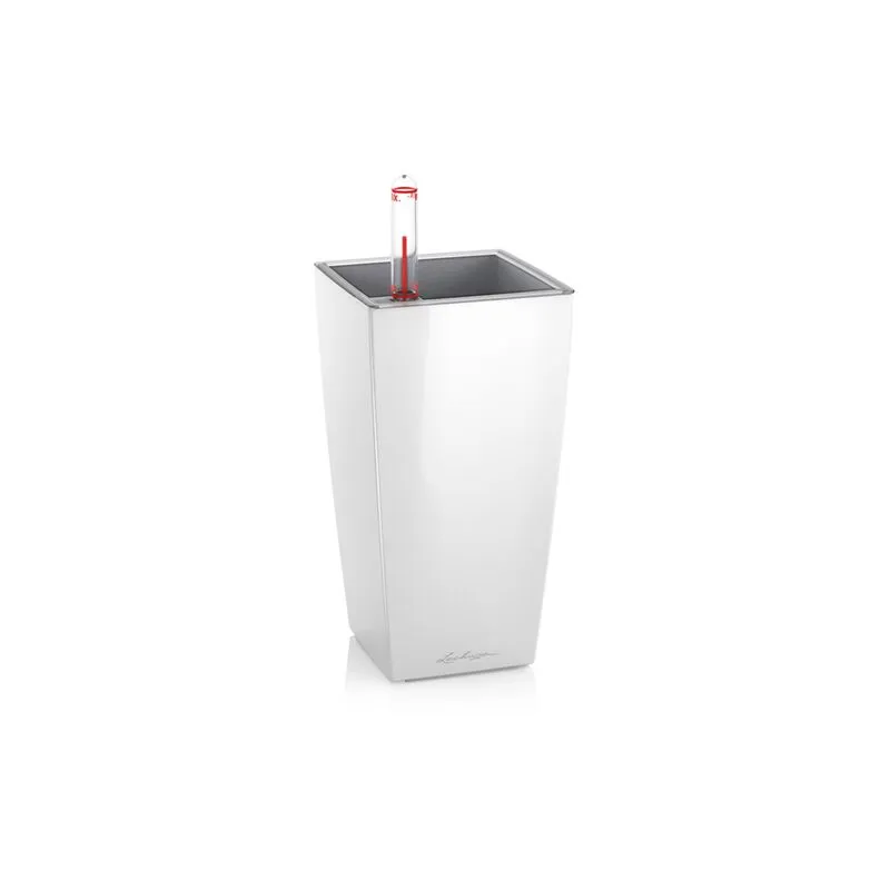 Lechuza - Vaso da interno mini-cubi e maxi-cubi 10 cm - Bianco Lucido - Bianco Lucido