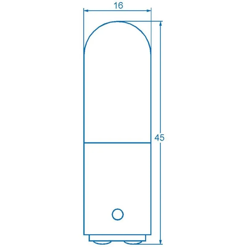00100029 Mini lampadina tubolare 220 v, 260 v 6 w, 10 w BA15d Trasparente 1 pz. - 