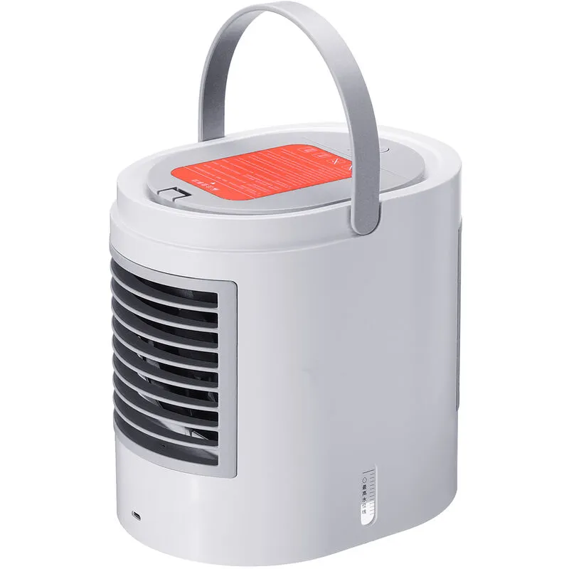 Mini ventilatore portatile purificatore d'aria condizionatore d'acqua raffreddatore d'acqua per ufficio a casa (grigio)