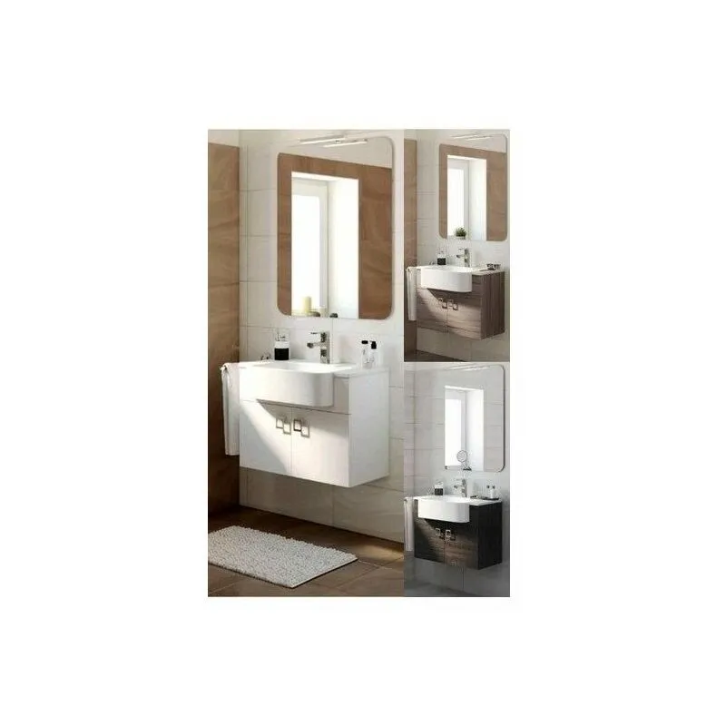 Bagno Italia - Mobile Arredo Bagno 70 cm sospeso moderno disponibile bianco con specchio Mobili 1