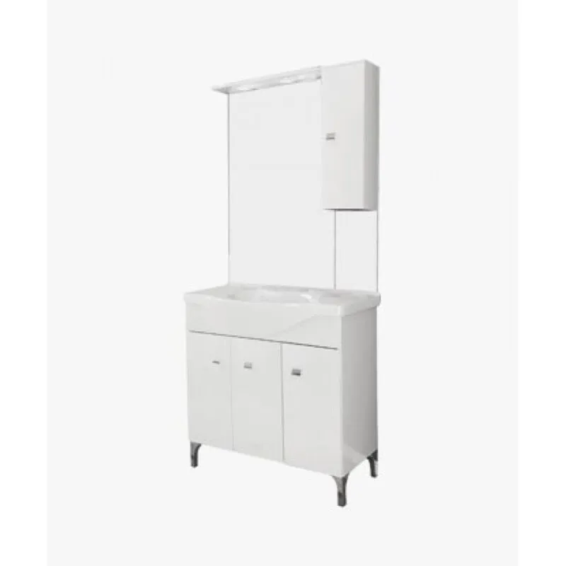 Mobile bagno 86x193x50 cm con lavabo e specchio