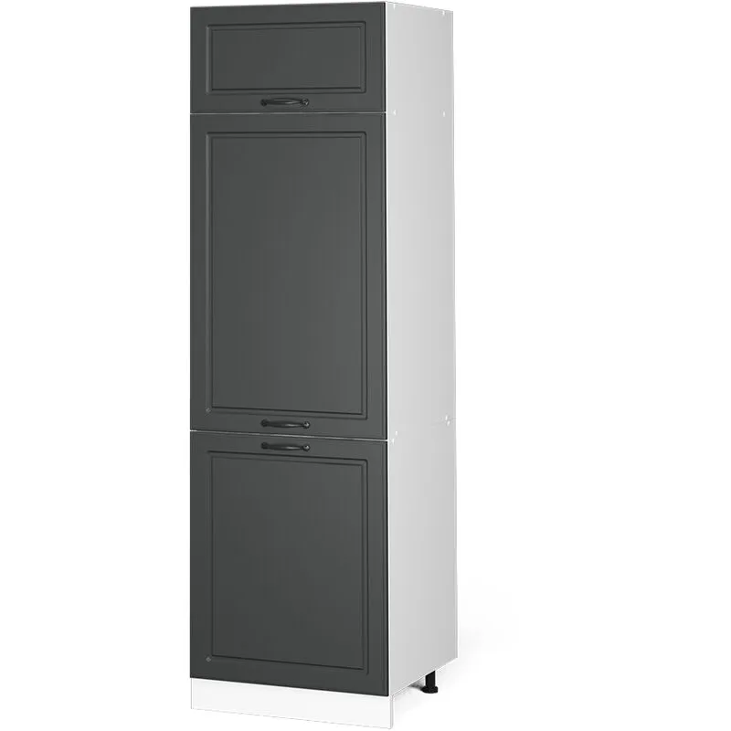  - Mobile base per frigorifero da incasso "R-Line" 60cm Bianco/antracite casa di campagna
