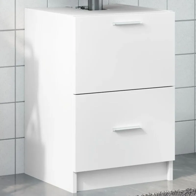 Mobile Lavabo Bianco 80x33x60 cm in Truciolare