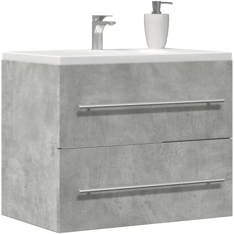 Torana - Mobile Lavabo Grigio Cemento 60x38,5x48 cm in Legno Multistrato