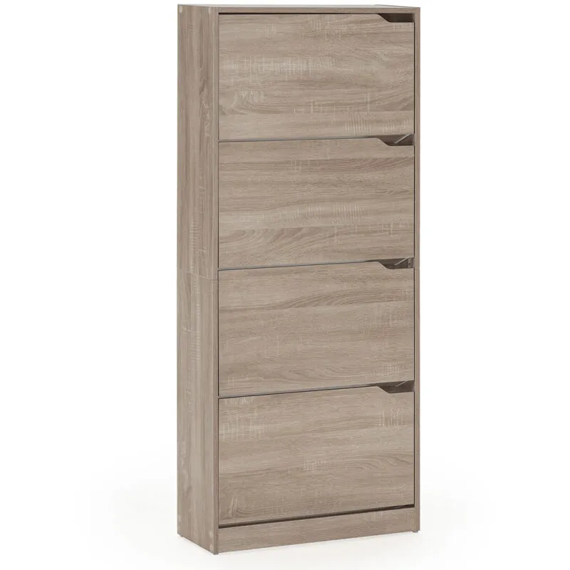 Vs Venta-stock - Mobile Scarpiera Angel 4 Ante Colore Rovere, per 24 Paia