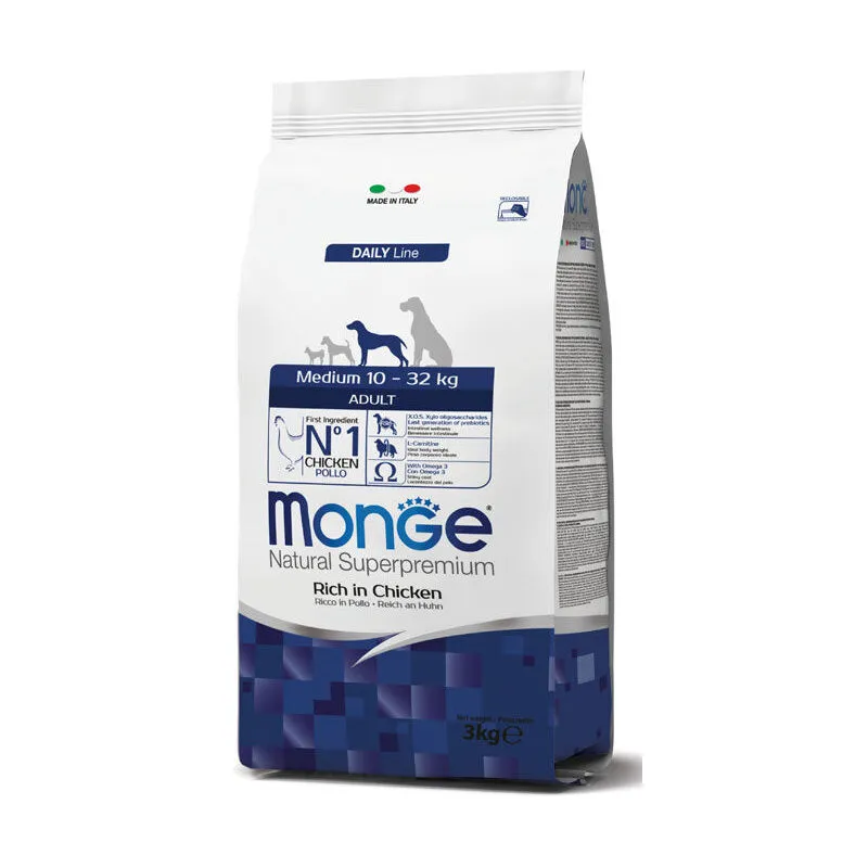 Monge - natural medium adult pollo e riso 3KG