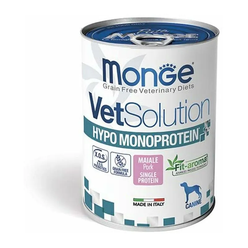 Monge - Cane Vetsolution Hypoallergenic Monoproteico 400gr Maiale