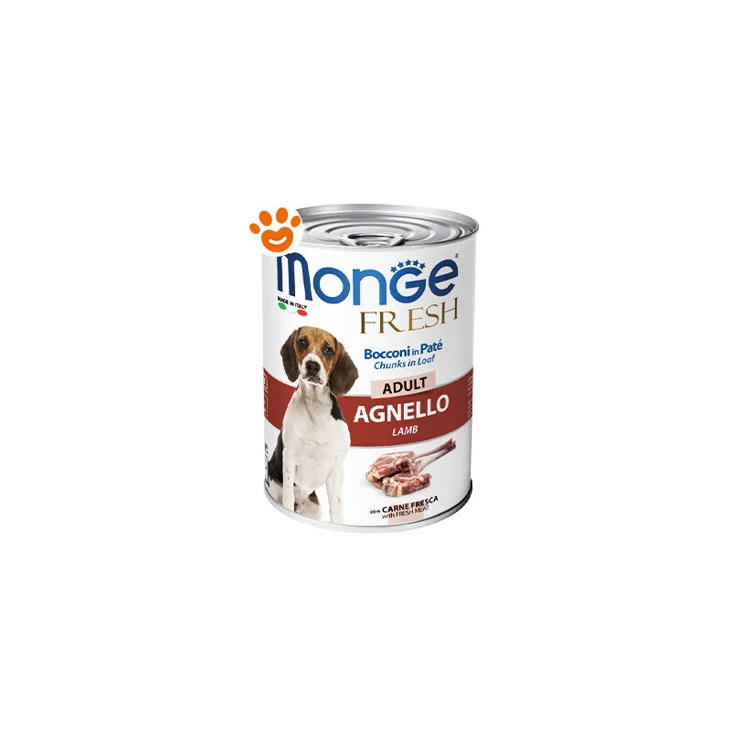 Monge Dog Fresh Adult Agnello - Lattina Da 400 Gr