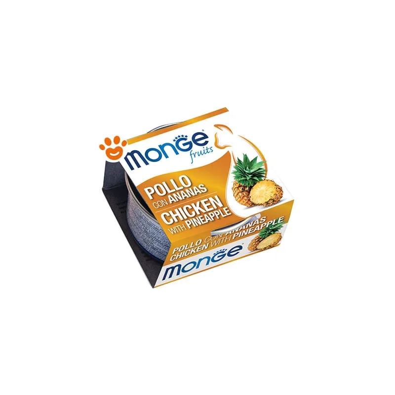 Monge - Fruits Cat Adult Pollo e Ananas - Lattina Da 80 Gr