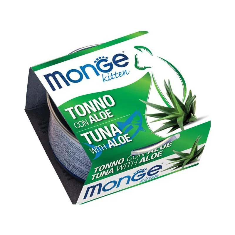 Monge - Natural Superpremium Fruits per Gatto Kitten da 80 gr Tonno e Aloe