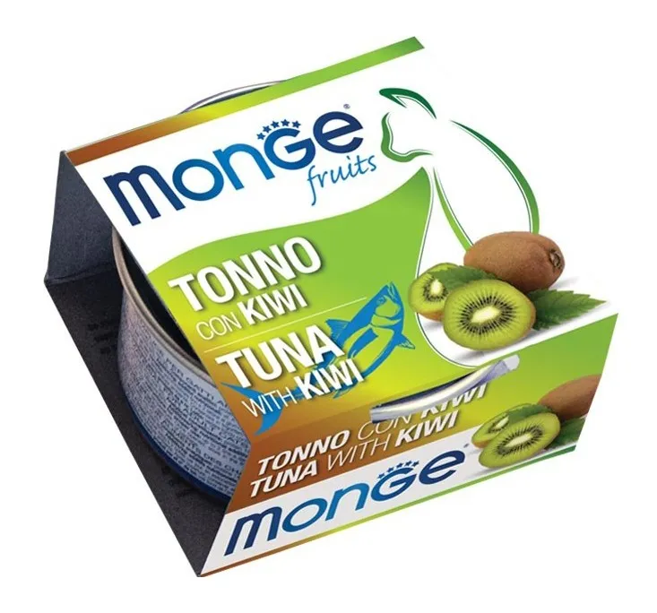 Monge - Natural Superpremium Fruits per Gatto da 80 gr Tonno e Kiwi