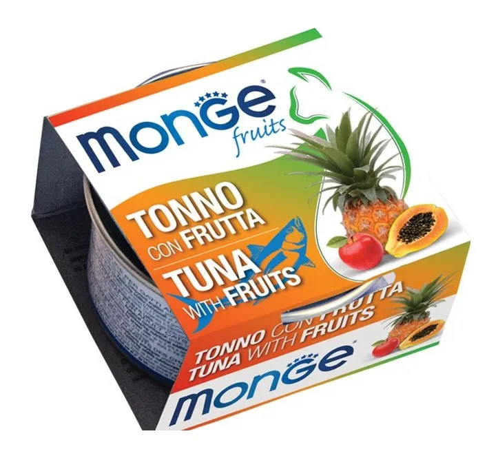 Monge - Natural Superpremium Fruits per Gatto da 80 gr Tonno e Frutta