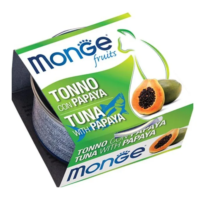 Natural Superpremium Fruits per Gatto da 80 gr Tonno e Papaya - Monge