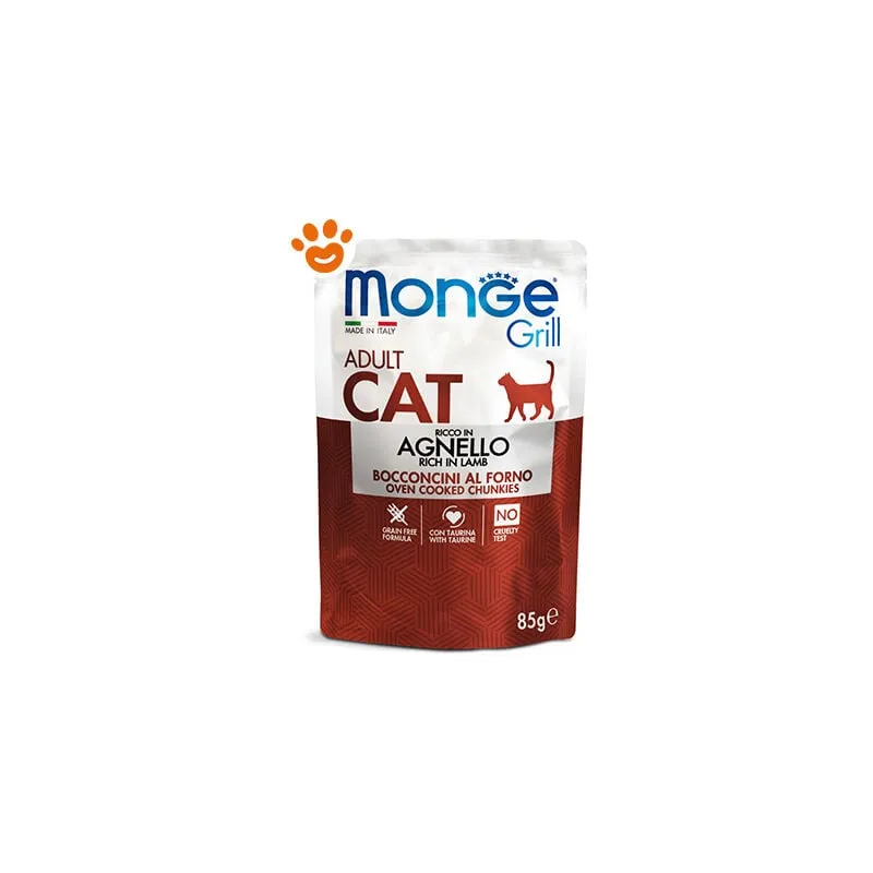 Monge - Grill Cat Adult Agnello - Bustina Da 85 Gr