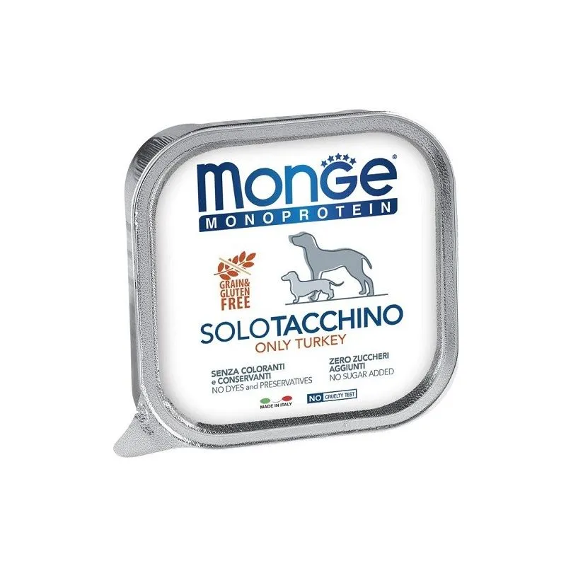 Monoproteico Solo per Cane da 150 gr Tacchino - Monge