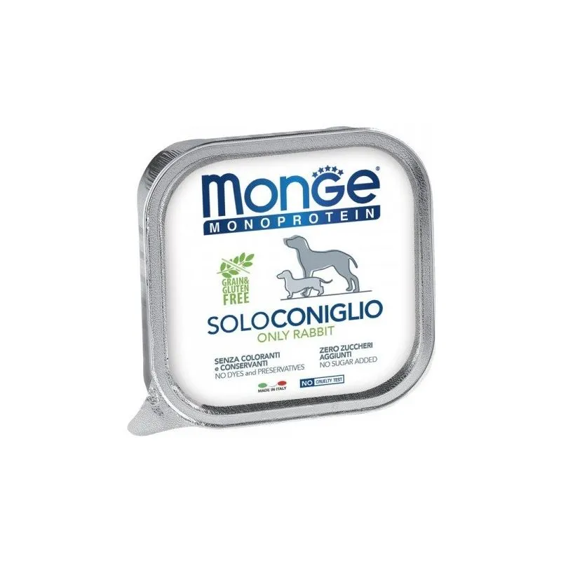 Monoproteico Solo per Cane da 150 gr Coniglio - Monge