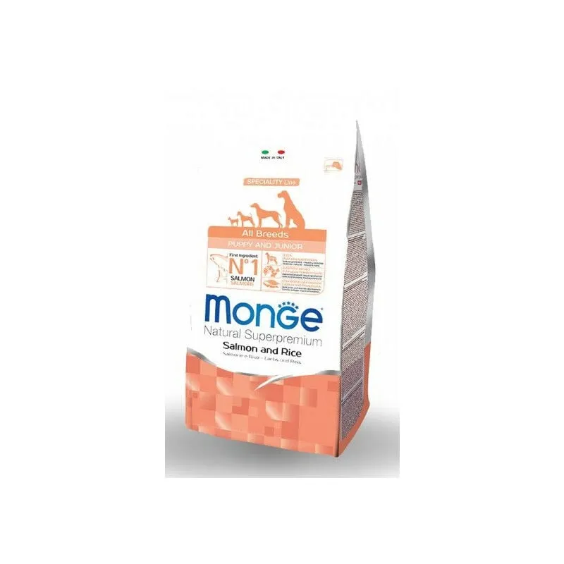 Monge - per Cane Puppy e Junior All Breeds con Salmone e Riso da 800gr